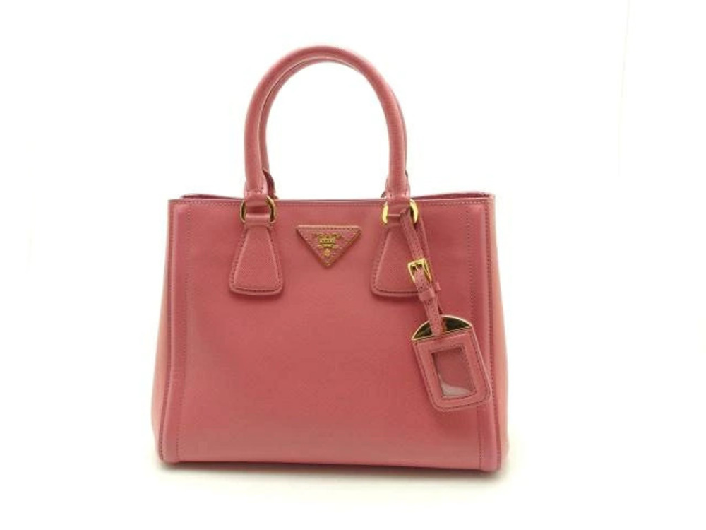 Prada Saffiano Leather Handbag Pink